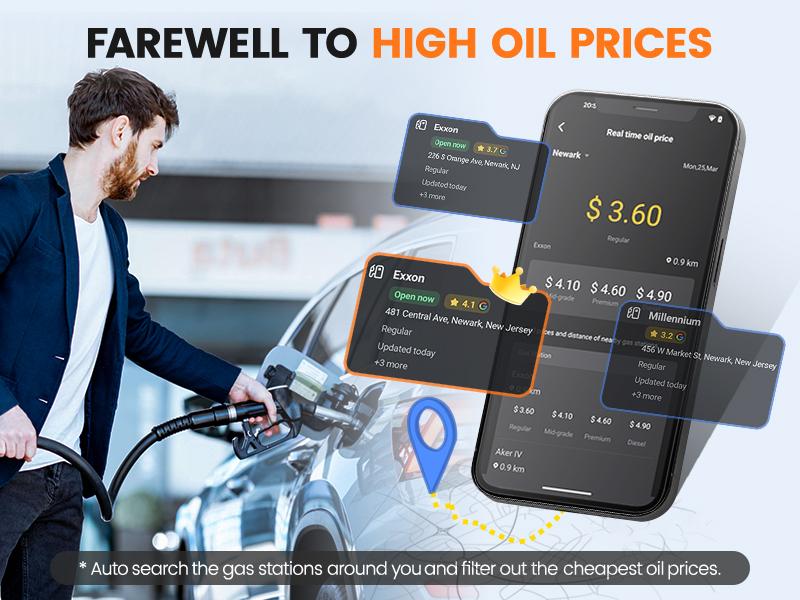 Ancel Echo OBD2 Scanner Bluetooth - All Systems Car Diagnostic Tool,  Bidirectional  Code Reader with Resets,  Battery Registration Wireless OBD2