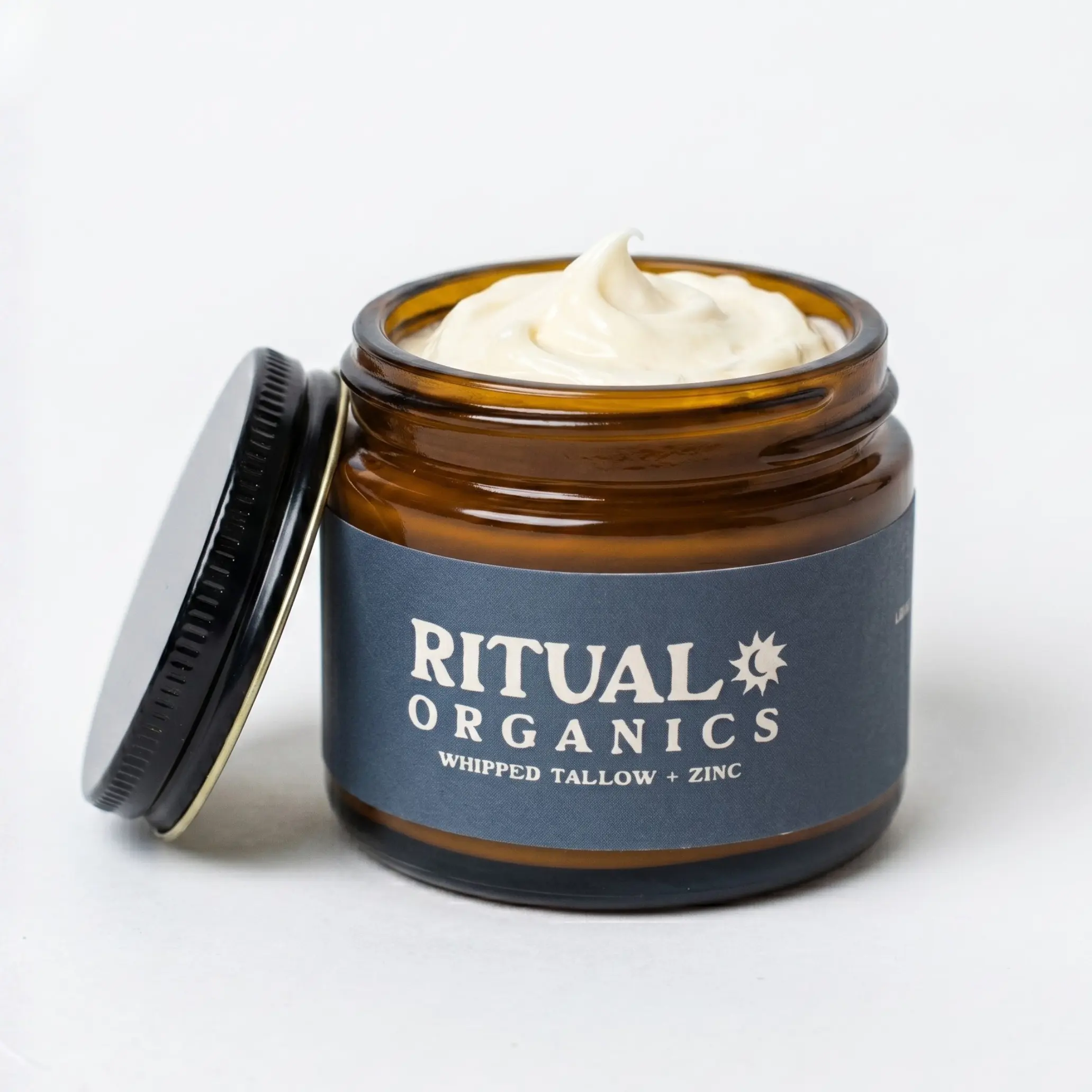 RITUAL ORGANICS Sun Tallow Moisturizer And Daily Mineral Sun Balm - Whipped Grass-Fed Tallow Face Cream, Clear Zinc Tech (No White Cast), Organic Jojoba, Rosehip & Lavender – Acne-Safe Daily Balm by Ritual Organics Color Intensity Hydration Customizable S
