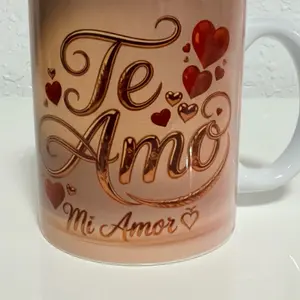 Taza personalizada “Te Amo Mi Amor” – Regalo romántico