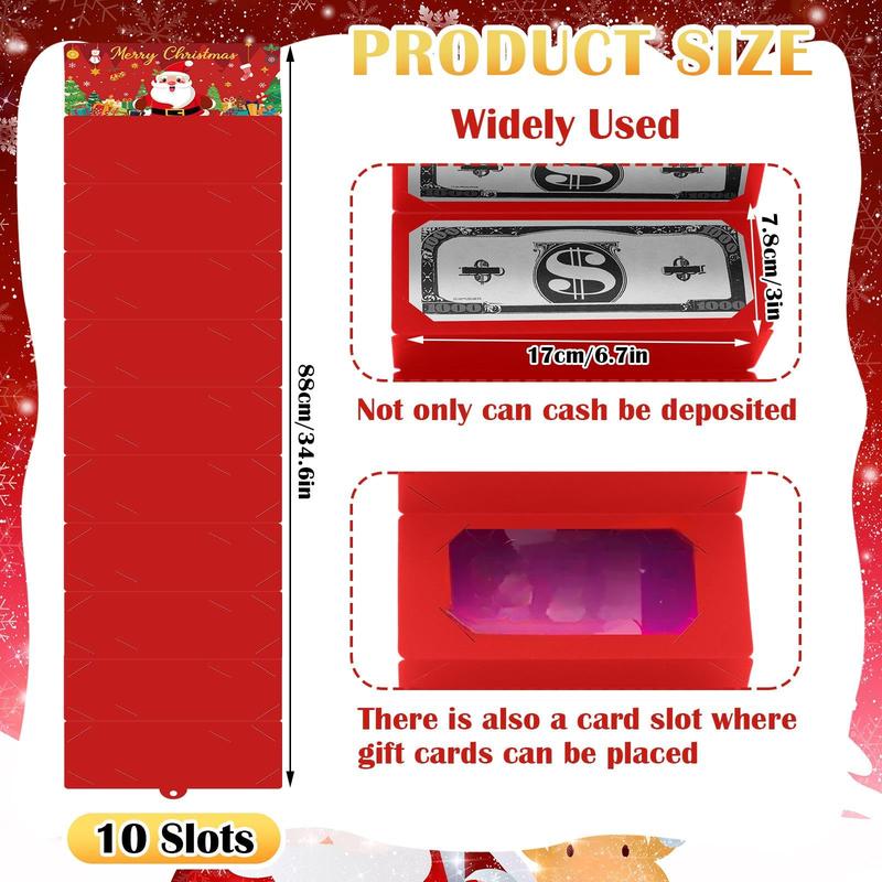 Christmas Clearance Sale Christmas Money Holders Cash Gift Envelope with 10 Slots Santa Snowmen Pattern DIY Christmas Gift Ideas Xmas Gift Card Holder for Family Friend,Christmas Valentine's Day Thanksgiving Day Anniversary Surprise Gift