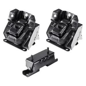 VEVOR Engine and Transmission Motor Mount Kit Replacement, Set of 3, Compatible with 2007–2013 Chevrolet Silverado 1500 5.3L V8, Replace OE #   A5365, A5365, A2638, Secure Support