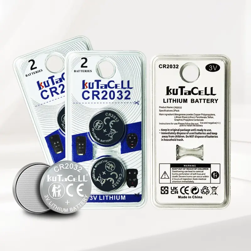 10-Pack Cr2032 Lithium Batteries 3v Button Batteries, Leak-Proof Long Storage, Durable Power, Essential for Car Keys, Remote Controls, Digital Scales