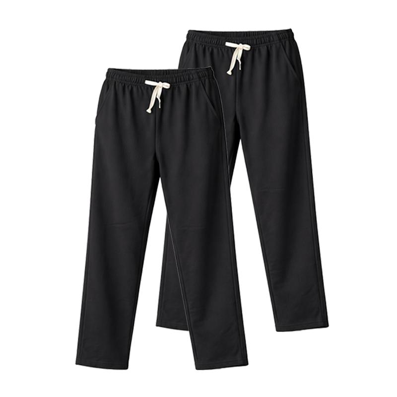 Classic unisex jogger pants three-piece set — regular fit suitable for all seasons; ideal for business casual, parties/vacations, and home leisure; solid-color straight-leg athletic joggers.