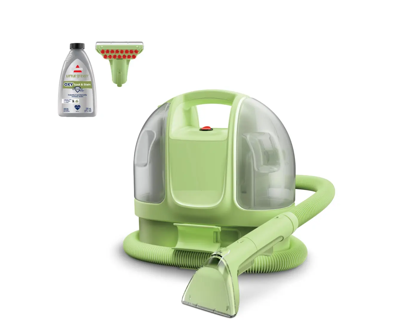 Mini Portable and Upholstery Deep Cleaner, Car/Auto Detailer with 4" Tough Stain Tool and Little Green Trial Formula, 4095