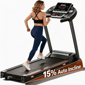 Space-Saving Foldable Treadmill | 3HP Motor 8.5MPH Speed | Dual LED Screen & Bluetooth Speaker | 280LBS Capacity for Home Office