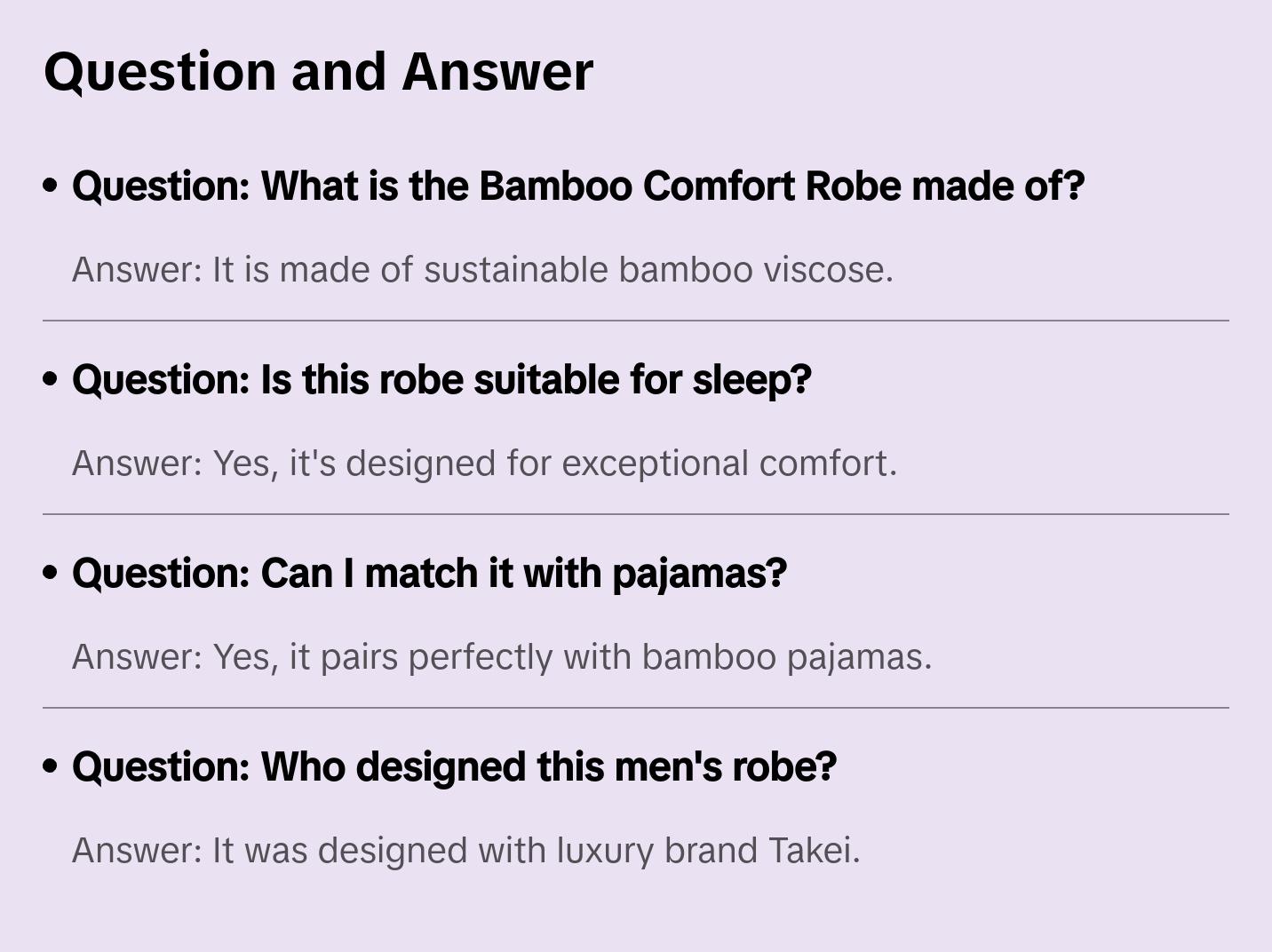 Bamboo Comfort Robe