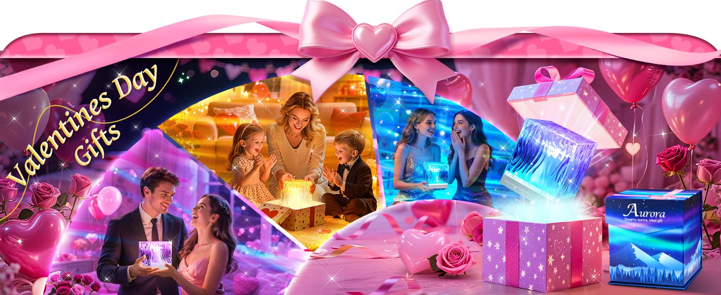 OneFire Flower Lamp Ambient Lighting for Bedroom Cool Things Water Ripple Lamp Dimmable+Remote+Timer Space Projector Gifts for Her Pink Roses Romantic Room Decor Couple Time Night Light