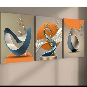 Modern Abstract Wall Art Set – 3 Panel Canvas Wall Decor