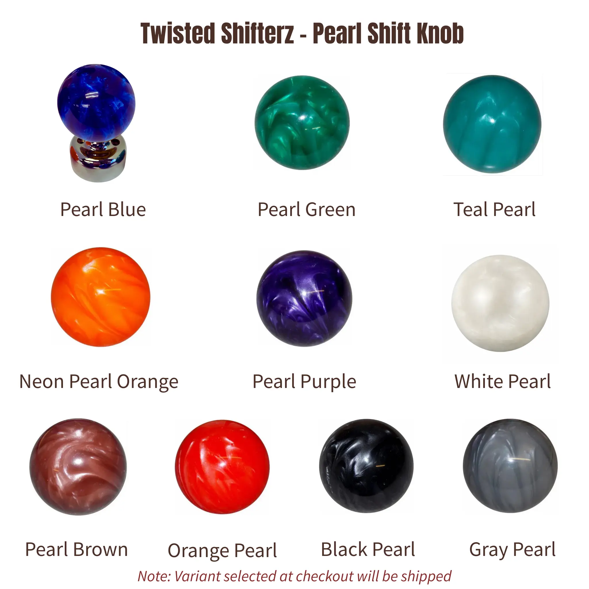 Twisted Shifterz Pearl Shift Knob - Sold Individually