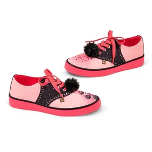 Hot Chocolate Poodle Sneaker - Closed Toe, Lightweight, Comfortable, Slip-On, Flexible Sole, Playful Design, Perfect for Casual Wear, Fun & Comfy Trainer Footwear
