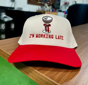I'm Working Late Embroidered Trucker Hat