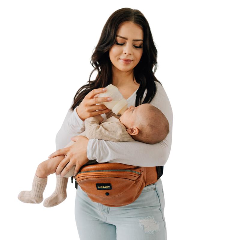 Tushbaby Ergonomic Hip Seat Carrier for Babies and Toddlers 0-3yrs, Safety Approved, Structured Support, Convenient Pockets, Feeding Aid, Durable YKK Zippers, Foam-Free Build