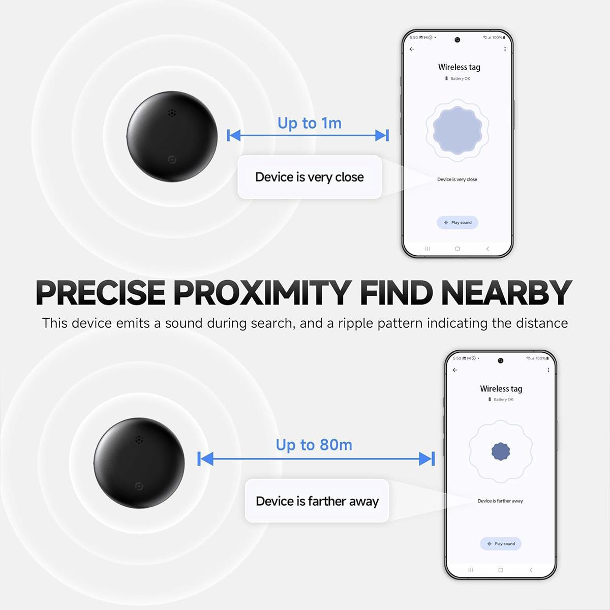 GPS Tracker for Vehicles - (Available for Android and iOS) Waterproof, Drop-Resistant,Real-Time Mini Tracker Device for Vehicles, No Monthly Fee Subscription No SIM Card Required