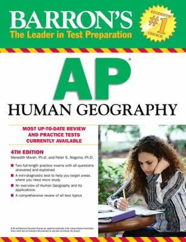 USED-Barron's AP Human Geography by Meredith Marsh Ph.D. (Paperback)