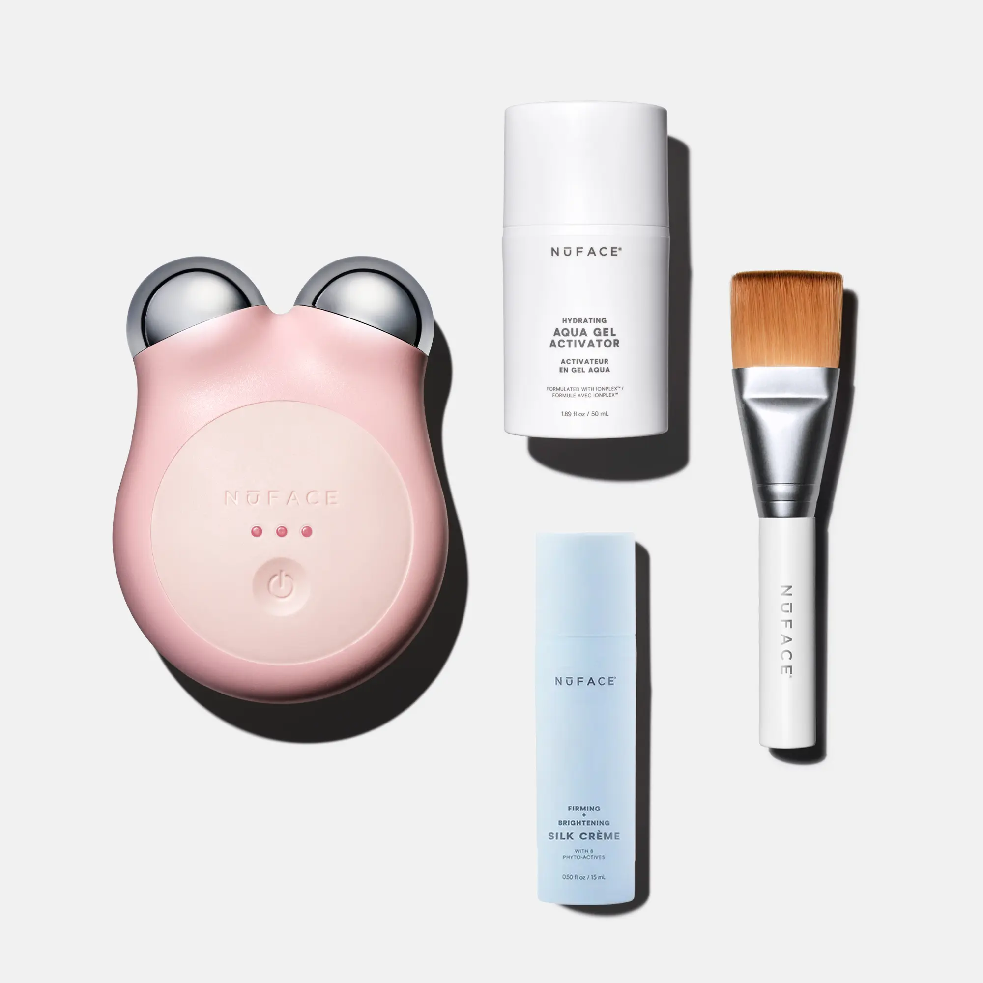 NUFACE MINI+ Microcurrent Face Massager Device, FDA-Cleared - Neck & Facial Sculpting Tool for Skin Tightening, Contouring, Depuffing, Toning & Support Lymphatic Drainage + Activator Gel