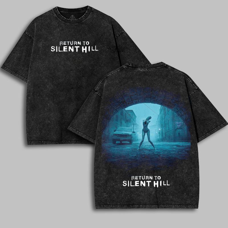 Return Silent Hill 2026 Movie Washed T-Shirt, tanktop, Sweatshirt Film Lover Tee, Cinema T-shirt, Men Gift, Movie Buff Apparel, Film Festival Wear, Cinema Fan Top