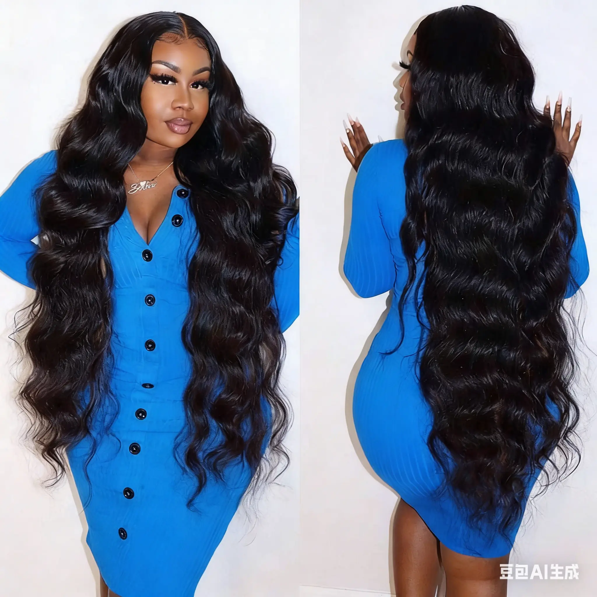 40 Inch Wear and Go Glueless Wigs Human Hair Pre Plukced Pre Cut 5x5 HD Lace Closure Wigs Human Hair for Women 180% Density Ready to Wear Glueless Body Wave Lace Front Wigs No Glue Wigs