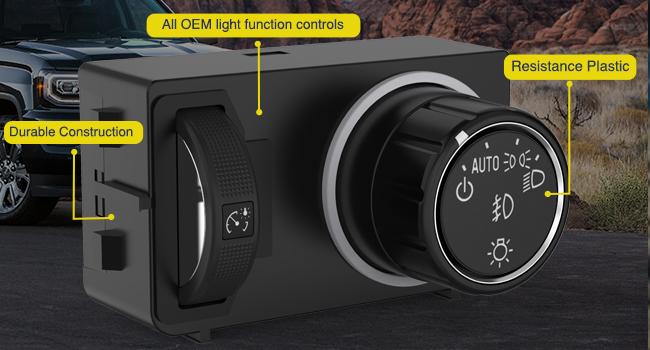 Nilight Headlight Dimmer Switch Compatible with 2014 2015 2016 2017 2018 2019 Chevy Silverado 1500 2500HD 3500HD Tahoe 2017-2019 GMC Sierra 1500 2500HD 3500HD with Blue LED Light Nilight Headlight Dimmer Switch Compatible with 2014 2015 2016 2017 2018 2019 Chevy Silverado 1500 2500HD 3500HD Tahoe 2017-2019 GMC Sierra 1500 2500HD 3500HD with Blue LED Light