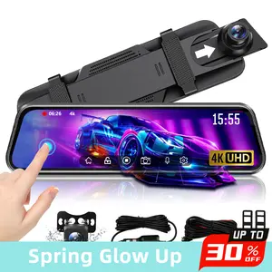 【NEW YEAR Gifts】1080P HD dash cam, 10 inch touch screen front and rear camera, front and rear dual dash cam,for Valentine’s Day Gift