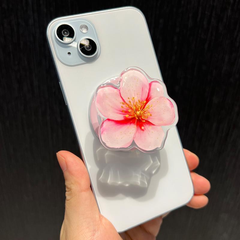 Cute Phone Grip for MagSafe Cases with Kickstand Magnetic Stand Secure Hold Easy Install Hands-Free Wireless Charging Accessory for iPhone MagSafe Cases