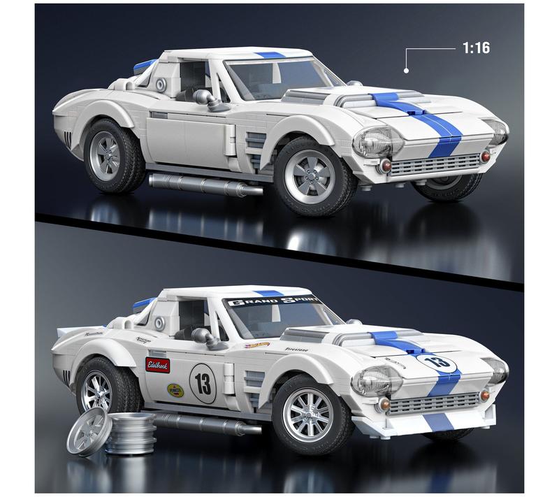 Mattel Brick Shop Hot Wheels Corvette