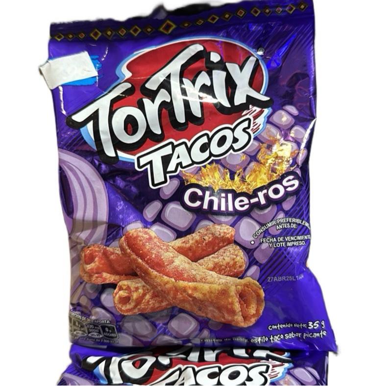 TORTRIX VARIADOS TIRAS DE 12 (35 GR C/U) TACOS CHILEROS, TWIST QUESO, TWIST CHILTEPE,