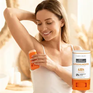 Flora Ruby Deodorant - Aluminum-free, contains botanical fragrances such as lavender, citrus lemon, and sandalwood, providing 48-hour long-lasting fragrance and combating odor.