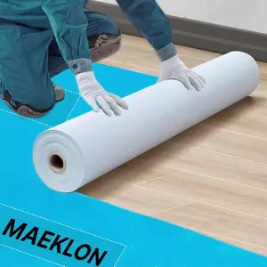 40" x 168' Temporary Floor Protection for Construction & Renovation, Temporary Covering to Shield Hardwood, Tile, Hard Surfaces, Coverage of 560 sqft, Blue