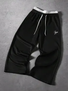 Double-Layer Waistband Pants, Soft, Smooth, Flowy Casual Pants, Wear-Resistant Lightweight Casual Sports Pants, Streetwear Minimalist Style with Durable, Abrasion-Resistant Stretch Fabric Stylish Menswear