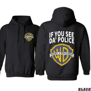 Warn A Brother Hoodie – Fun Pop Culture-Inspired Graphic Sweatshirt for Men, Streetwear Essential