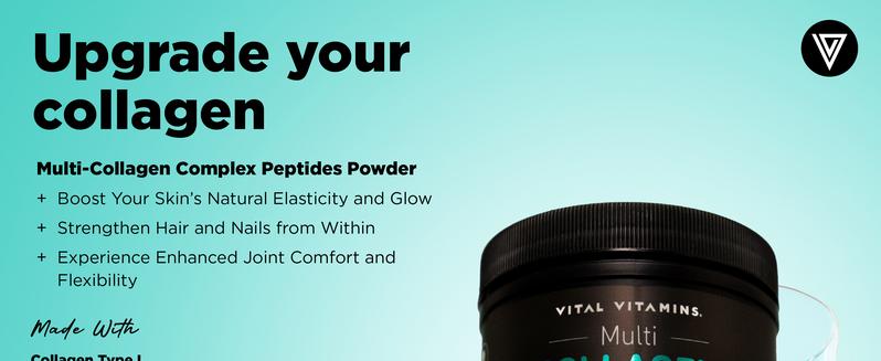 Multi Collagen Peptides Powder | Boost Optimum Hair, Skin, Nails, Joints & Gut Health | Unflavored, Easy to Mix | Types I, II, III, V, X Collagen | 30 Servings