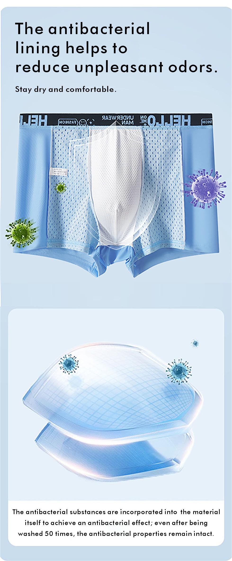 xl Men's Letter Tape Boxer Brief, BreathableComfortable Underwear for Daily Wear, Soft Clothesfor Men, Summer Underclothes
