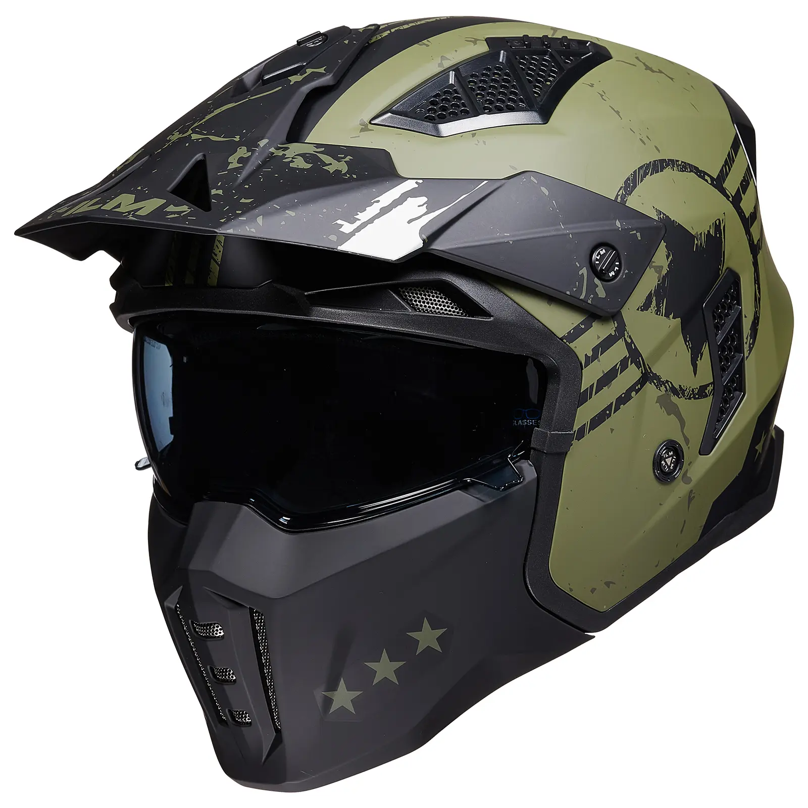 ILM Z302 DOT Certified 3/4 Half Motorcycle Helmet - Aero, Anti-Collision, Foam-Based Alternative Open-Face Helmet, Dot Certified Helmet, Aero Open-Face Helmets
