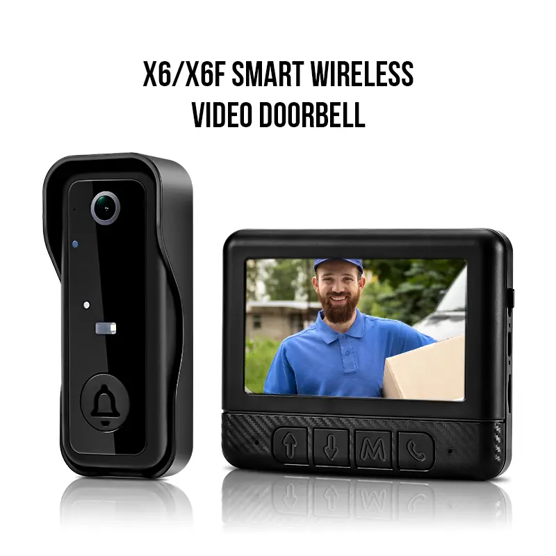 Video Doorbell Camera with Screen, No App, No WiFi, Night Vision, Two-Way Talk, No Wiring, 130° Wide Angle, Built-in Battery, No Subscription Required, Easy Install, Summervibes, tiktokshopbacktoschool