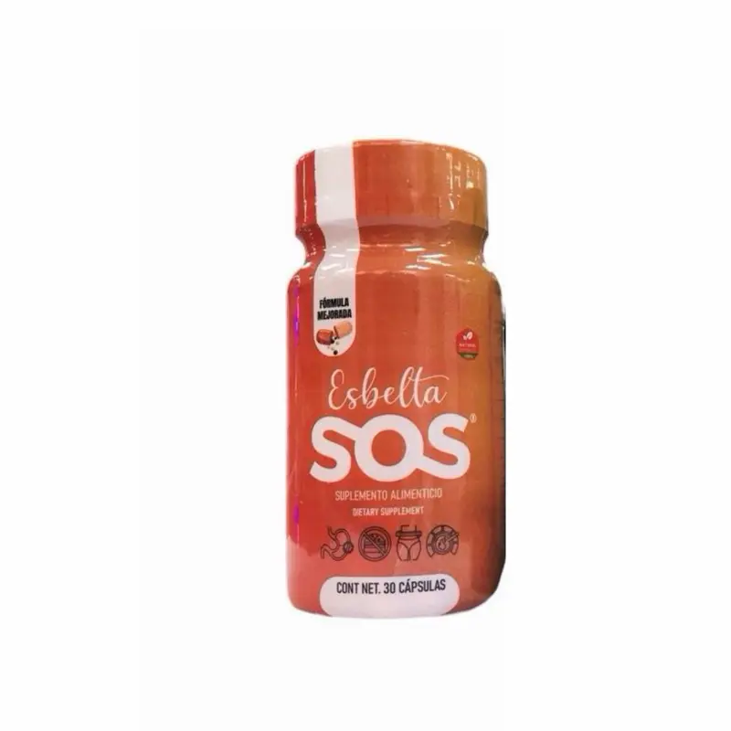 Esbelta SOS Natural Herbal Healthcare Supplements - Vitamin Capsules for Optimum Fitness Nutrition, 30 Servings per Bottle, Halal, Sugar-Free, Edible Benefits Healthy Living Nutritional Dietary Supplement