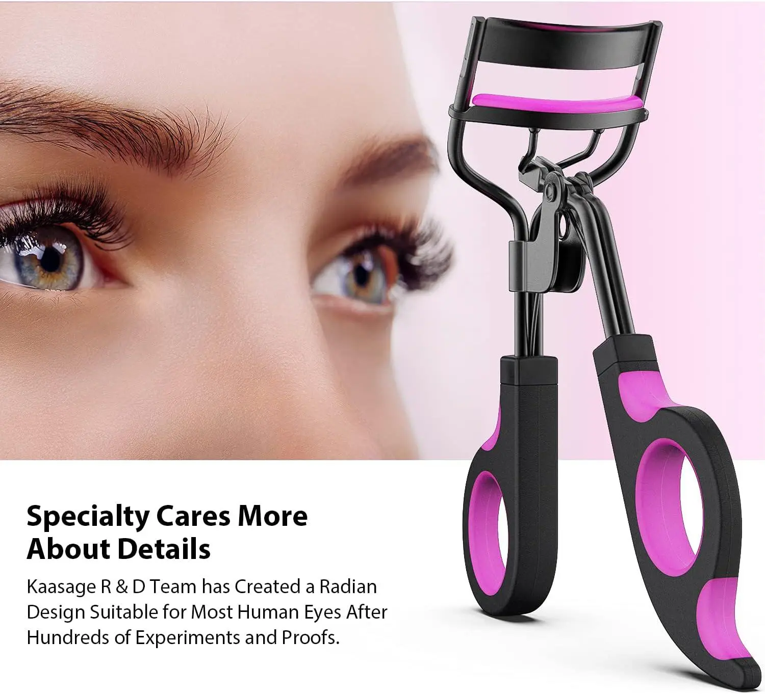 An eyelash curler suitable for all eye shapes
