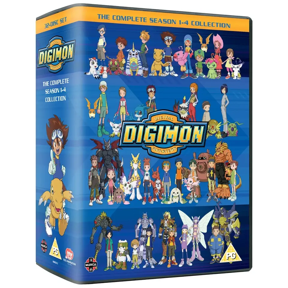Digimon Anime Complete TV Series Collectible DVD Set, Ideal for Fans and Newcomers