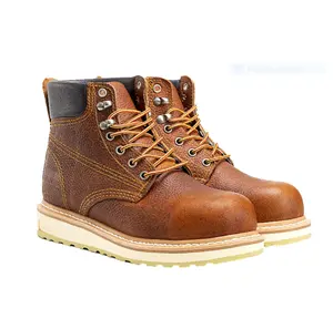 MEN'S STEEL FORCE 6" ACM613S  HEAVY DUTY STEEL TOE DUAL DENSITY GOODYEAR WELT