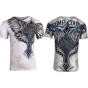 XTREME COUTURE Men's Short Sleeve LAST BLOW Crewneck T-Shirt Cotton Menswear