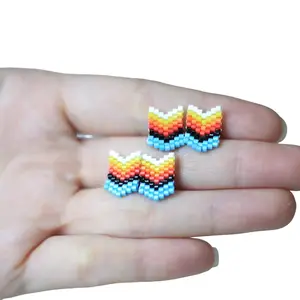 Native Style Miyuki Beaded Earrings for Women - Handmade Lightweight Boho Jewelry Gift