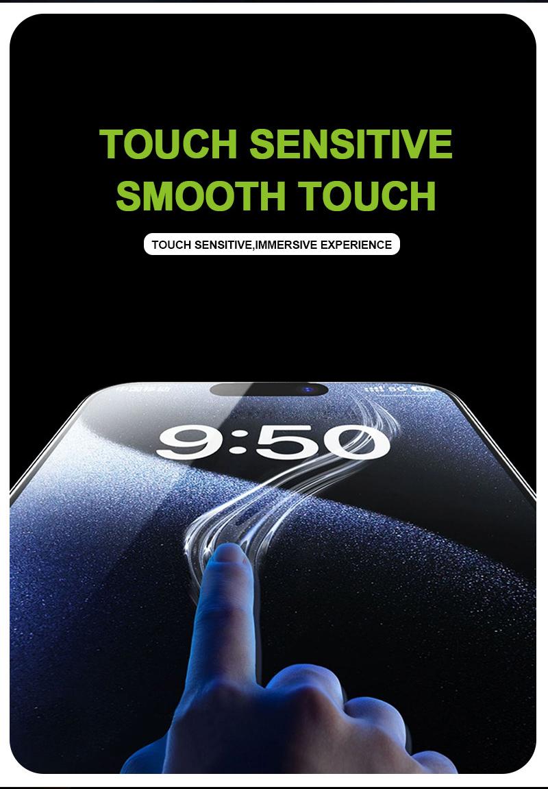 Privacy Screen Protector for iPhone 17pro/iPhone 16/iPhone 16 Pro/iPhone 13, Anti-Glare Display Filter, 9H Tempered Glass, Full Coverage, Anti-Fingerprint, Auto Dust-Elimination, No Bubble, Easy Installation