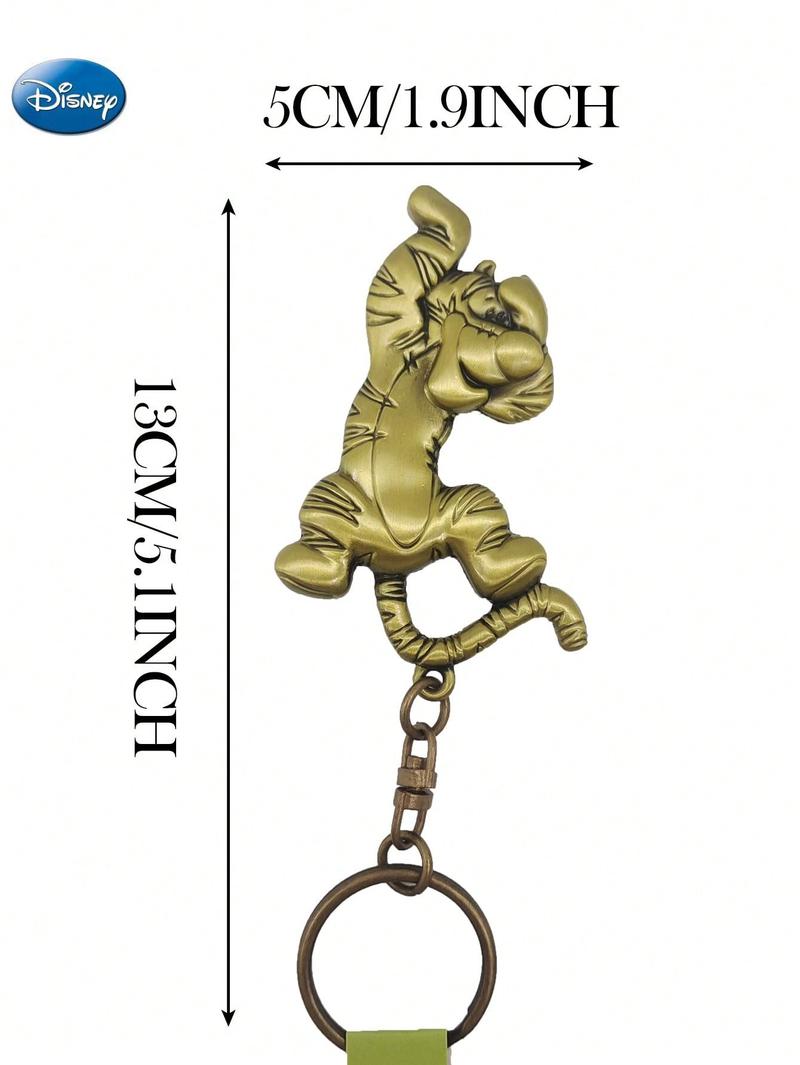 Disney Winniethepooh Officially licensed Keychain 1PC Zinc Alloy 3D Figurine Bag Clip Charms Anime Collector Keyring Backpack Decor Tigger Eeyore