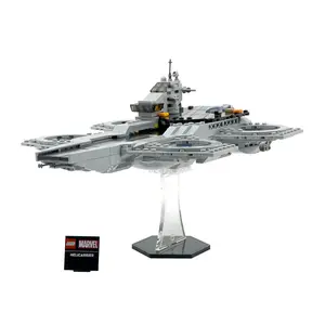 Acrylic In-Flight Display Stand Compatible with LEGO® 76295 Avengers Helicarrier - Set Not Included