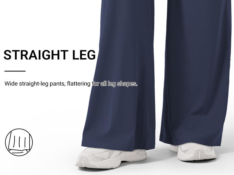 YEOREO Eddiy 31.5" V-Waistband Straight Leggings Women High Waist Stretchy Workout Yoga Pants Cloud-Soft Fabric No Front Seam