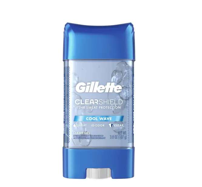 Gillette Cool Wave Clear Gel Men's Antiperspirant and Deodorant, 3.8 oz. Pack of 1