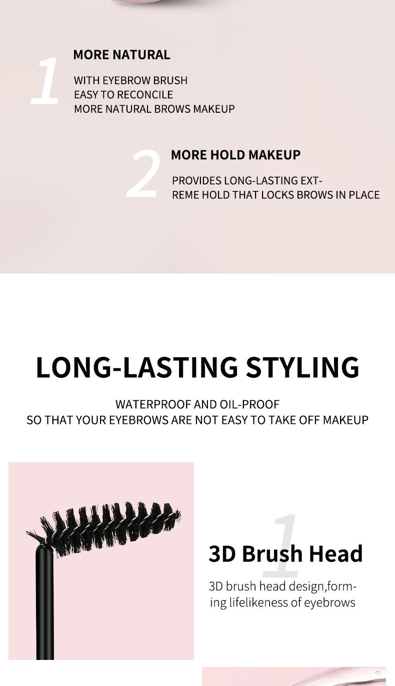 【Long-Lasting Waterproof Brow Gel】 for women Clear Transparent Gel, Brow Lift,  Clear Shaping Wax For Holding Brows In Place, Creates A Fluffy Feathered Look,Component safety Eyebrow Tattoo Christmas and New Year gifts pencil lipstick Set warm mascara