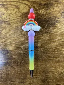 Colorful Rainbow Beaded Pen