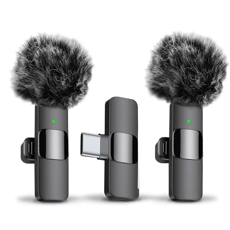 HITOZON Professional Wireless Lavalier Microphone for iPhone,Android phone,Wireless Microphone Plug-Play,Lapel Mic for Video Recording,Teaching, interviews,Podcast,Cordless Omnidirectional Condenser Recording Mic for TikTok,YouTube,Vlog