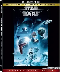 Star Wars: Episode V: The Empire Strikes Back  [4K ULTRA HD BLU-RAY MOVIE] With Blu-Ray, 4K Mastering, Collector's Ed, , Dolby, Dubbed, Subtitled, Ac-3/Dolby Digital, 3 Pack