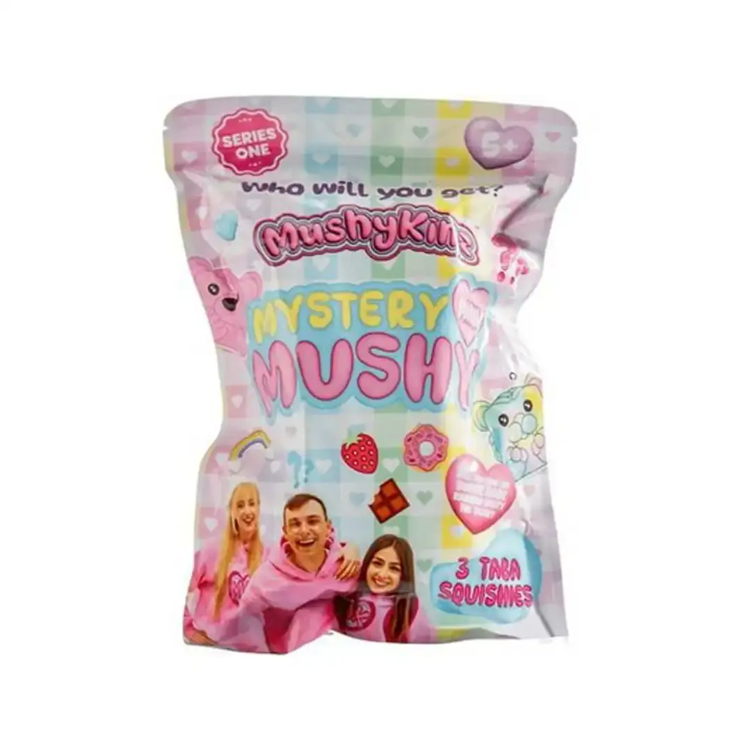 MushyKinz Mystery Mini Taba Squishy 3-Pack - Popular Squishies, Box of Squishies, Mini Gifts, Fidget Play Toys, Squishies Toys